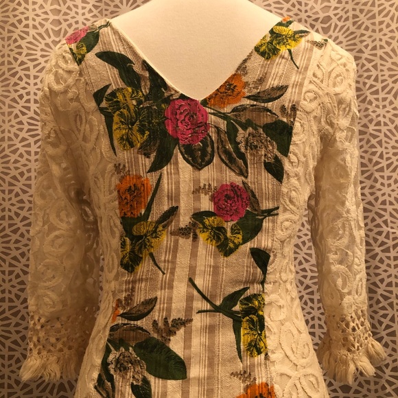 Hot & Delicious Size Medium Floral Lace Dress - Picture 8 of 13